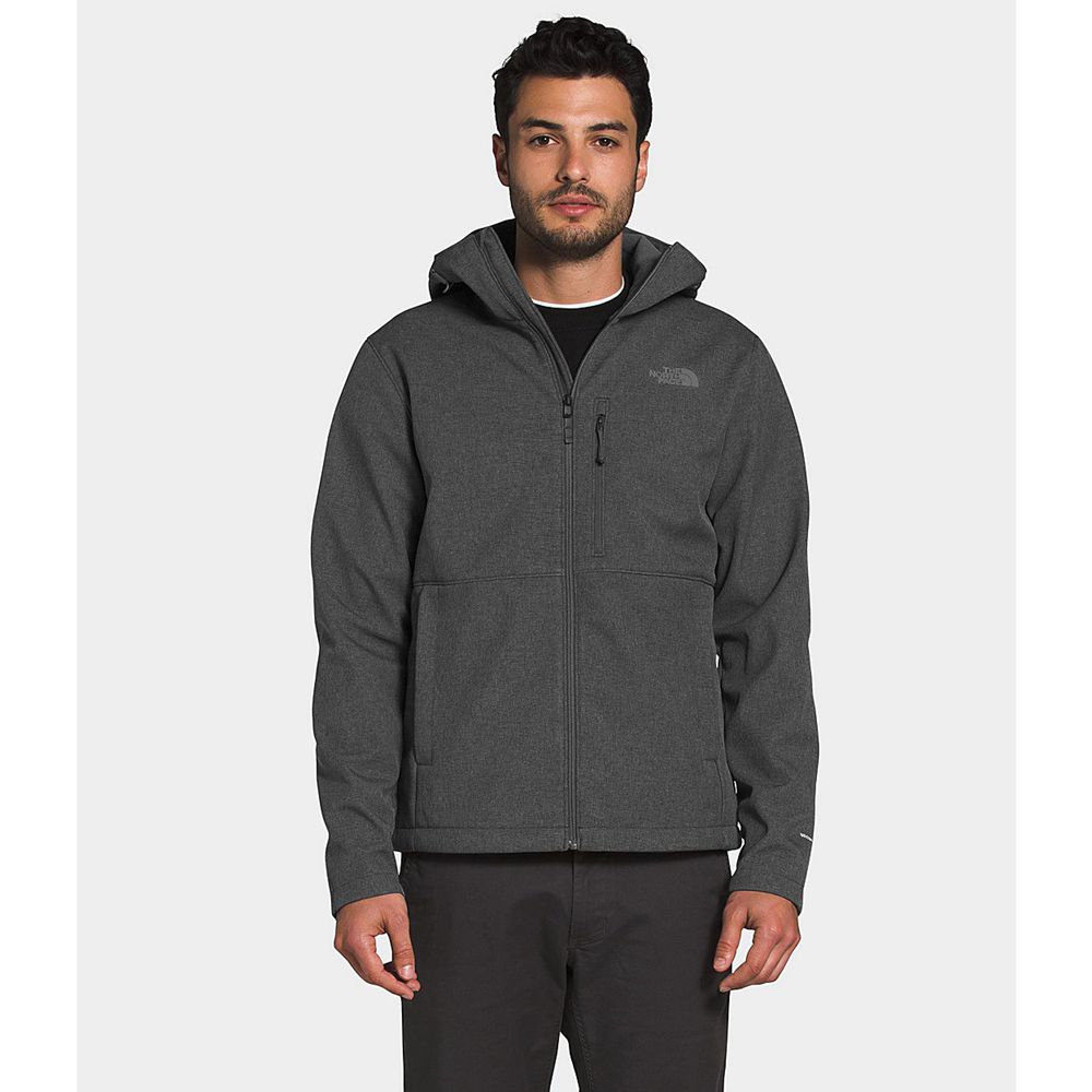 The North Face Hooded Jacket Mens Australia - The North Face Apex Bionic Dark Grey (DNR-132847)